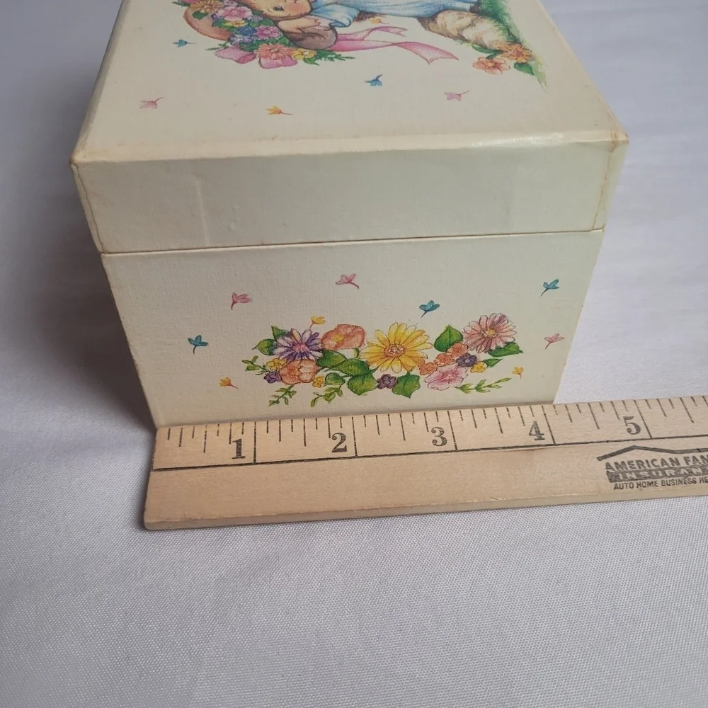 Vintage 1980's Girls Musical Ballerina Jewelry Box London Bridges Wal Mart